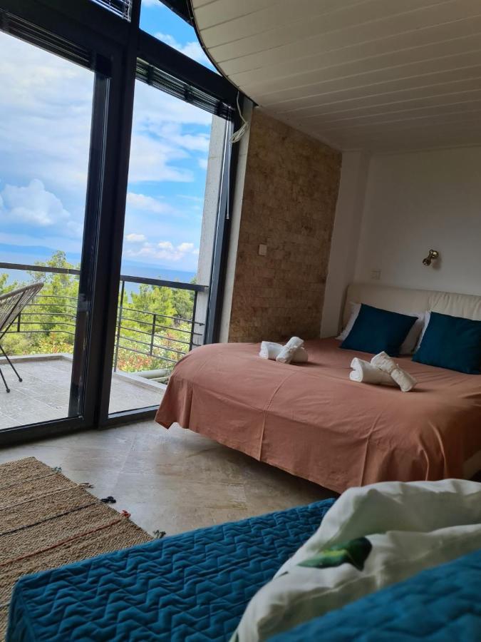 Néa Fókaia Janis Seaview Villa מראה חיצוני תמונה